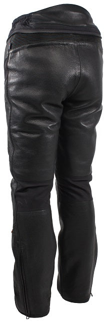 Waterproof leather motorcycle trousers top